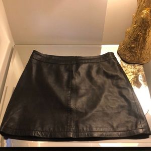 Cupcakes and Cashmere Black Leather Skirt!